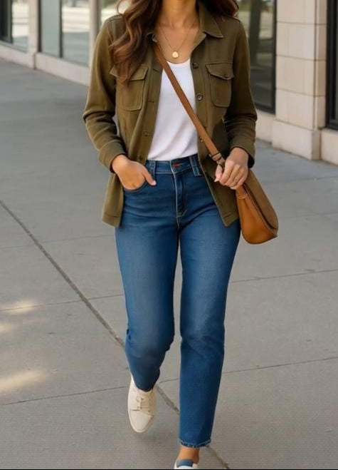 High-waisted blue skinny jeans for women in stretch denim – front view