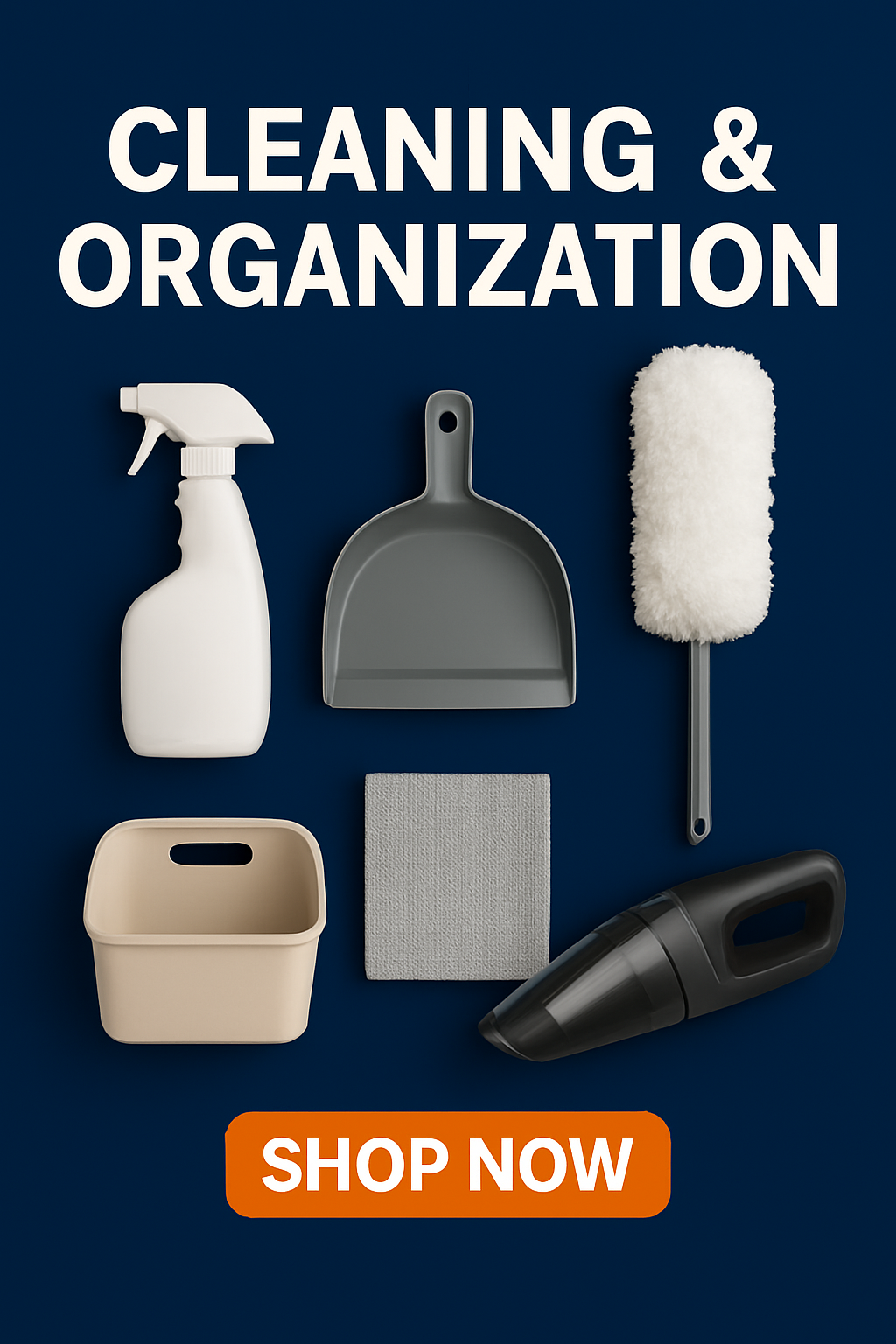 Cleaning and organization essentials for a tidy and clutter-free home