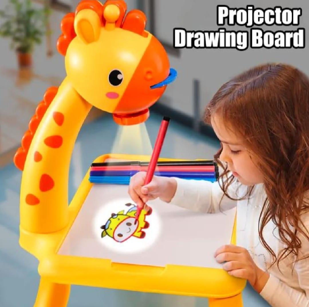 3 in 1 LED Projector Drawing Table Toy for Kids in giraffe design