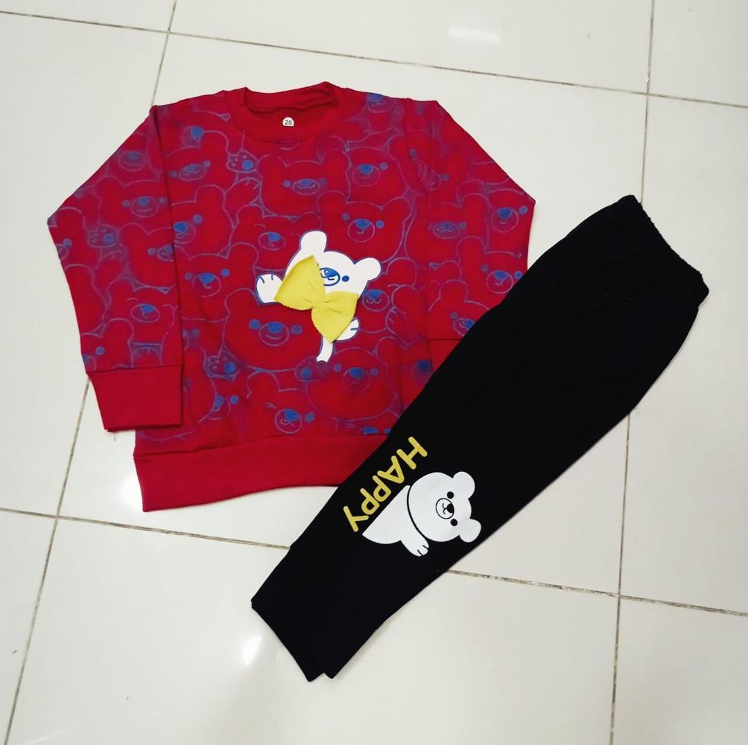 kids unisex fleece printed tracksuit outfit ages 1 to 10 years