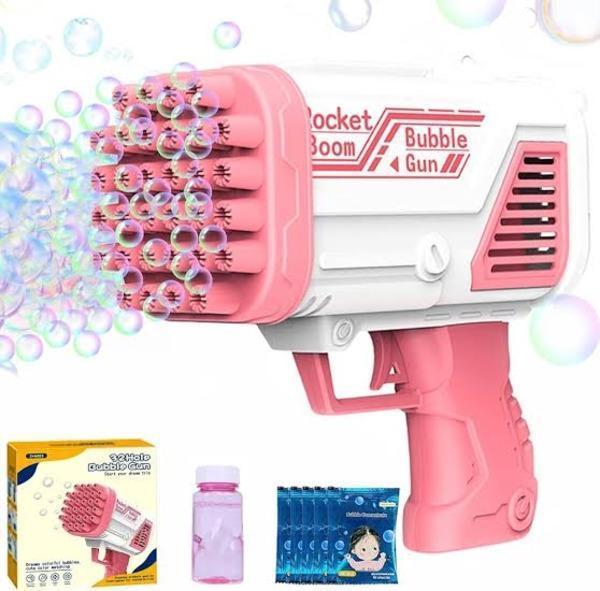 Multicolor Bubble Gun Toy for Kids - Fun Outdoor Play