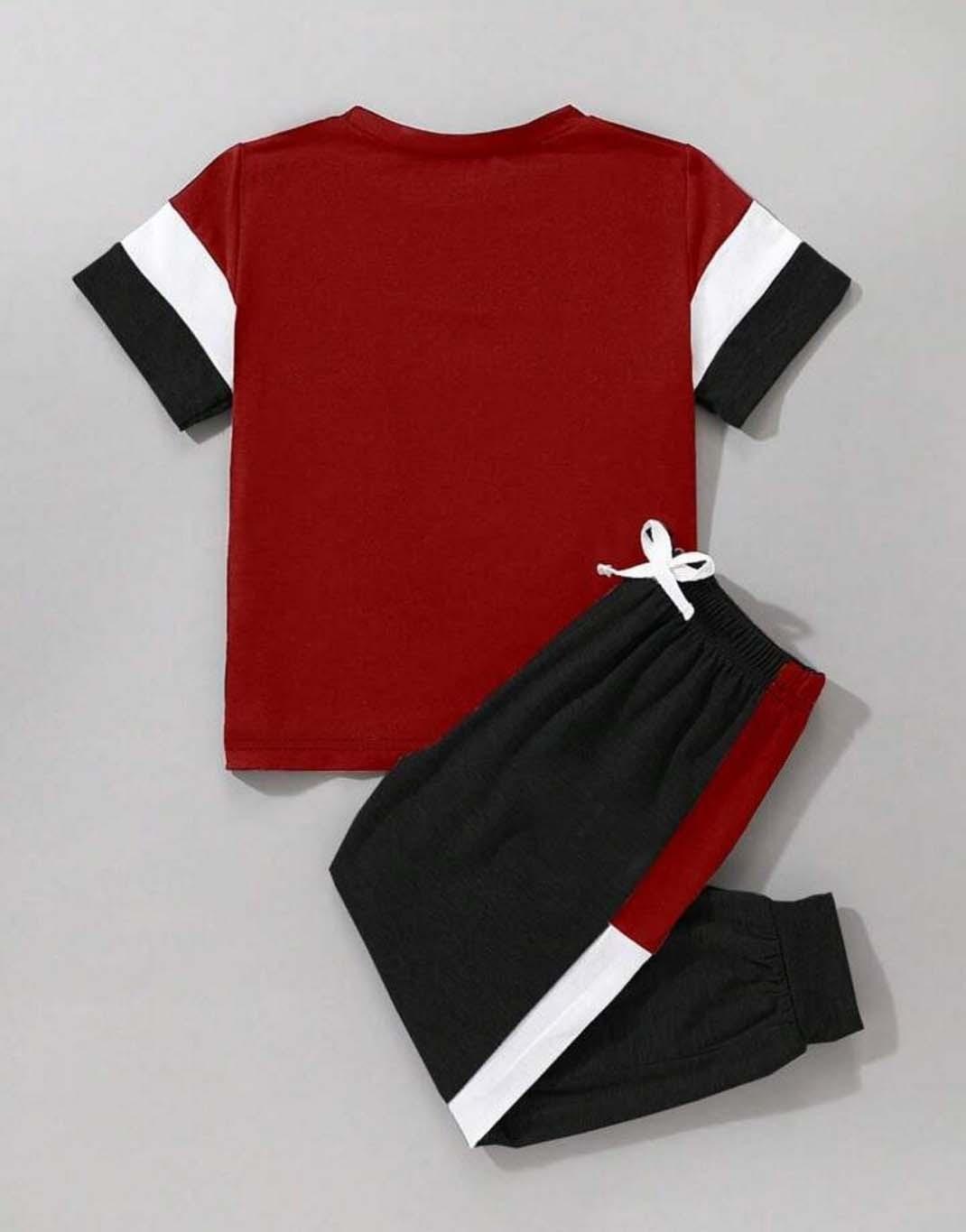 Comfortable Plain Pattern Micro Tracksuit for Children