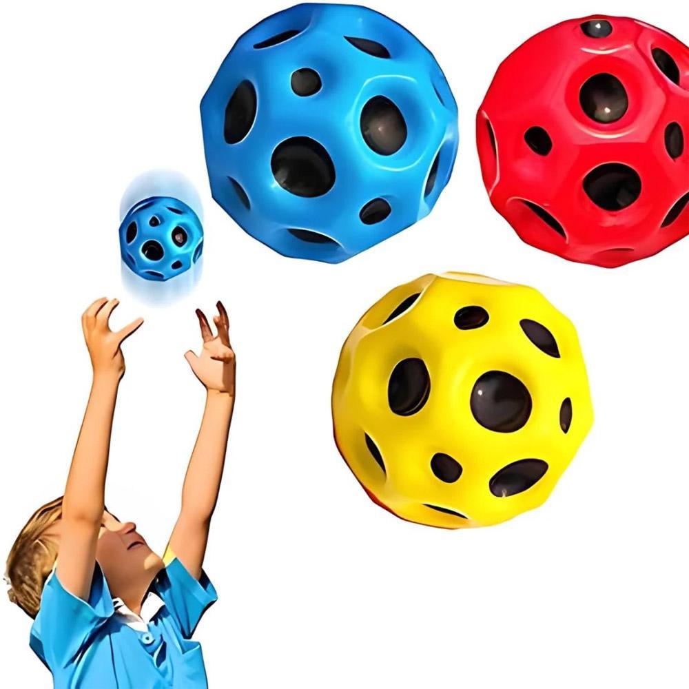 Durable rubber moon ball for kids outdoor play