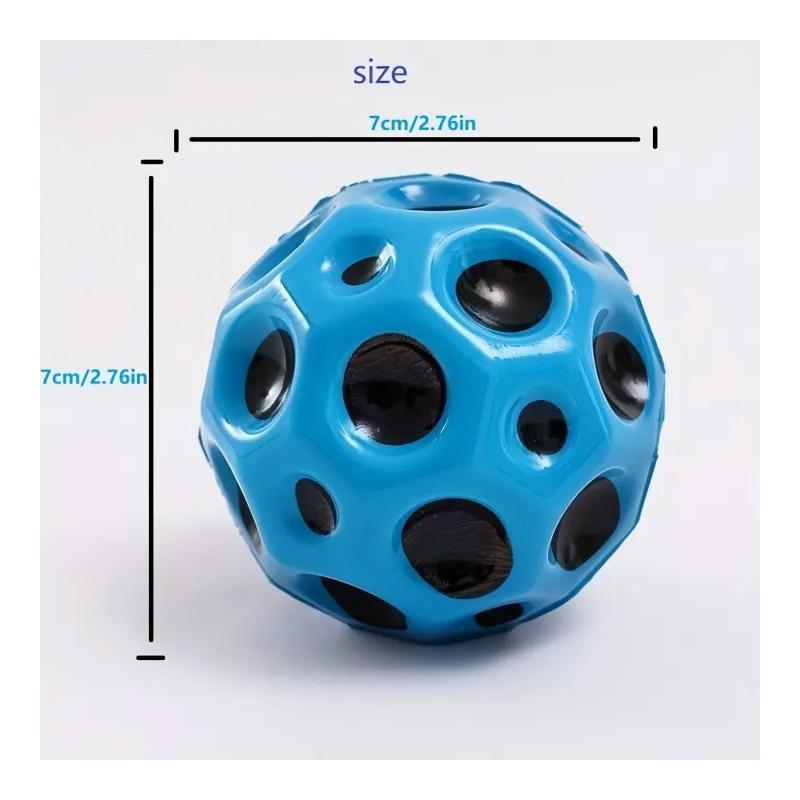 Size of Fun multicolor moon ball toy for playdates