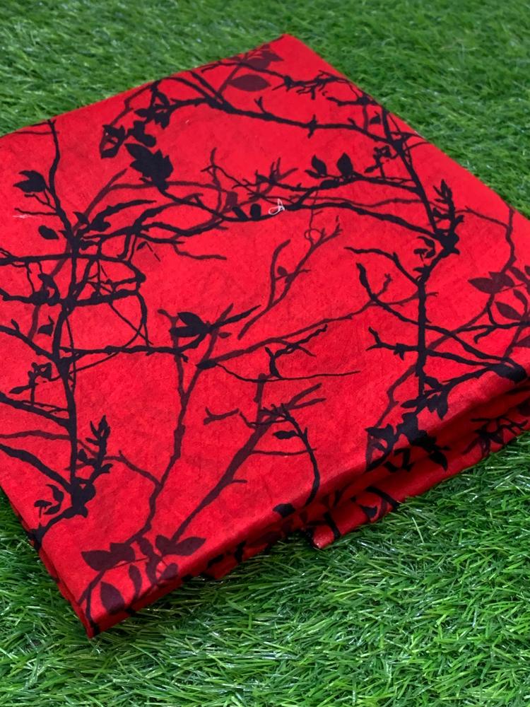 Red lawn unstitched suit for women – digital printed kameez and shalwar