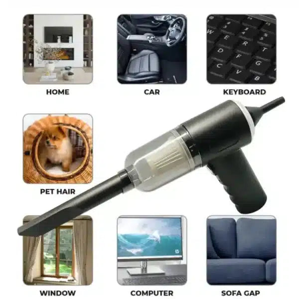 Rechargeable mini vacuum cleaner for office and travel