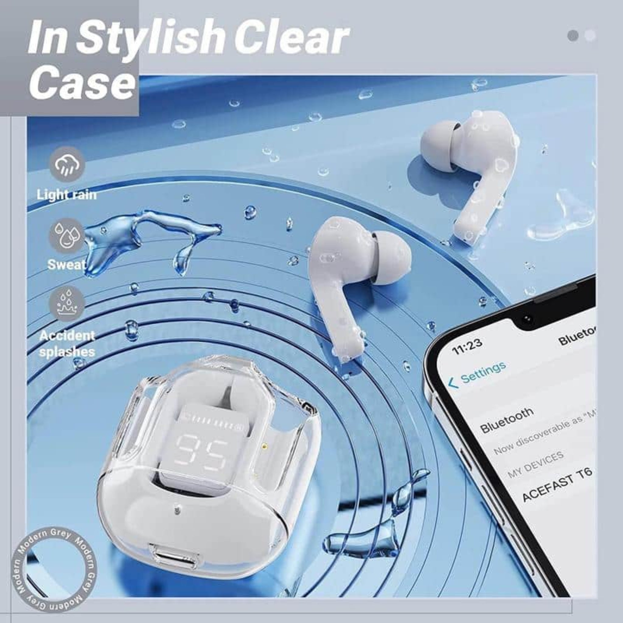wireless bluetooth earbuds with charging case